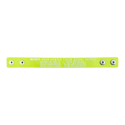 🍥 Vaundy - "HORO" - 【SEOUL limited】Rubber Band [Light Green×Red] ♪︎