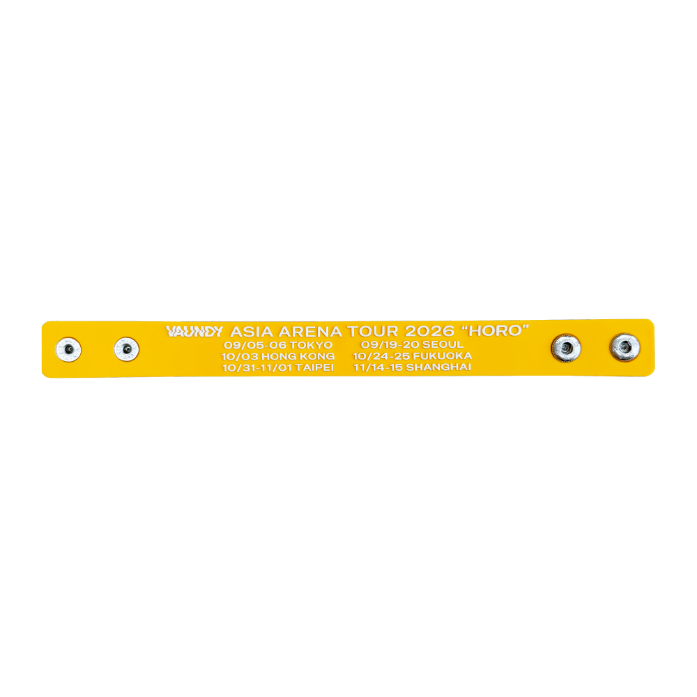 🍥 Vaundy - "HORO" - 【TAIPEI limited】Rubber Band [Yellow×Green] ♪︎
