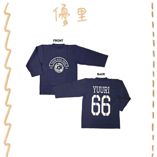 🌪️ 優里 - YUURI ASIA TOUR 2025-26 - Vintage Football Shirt ♪︎