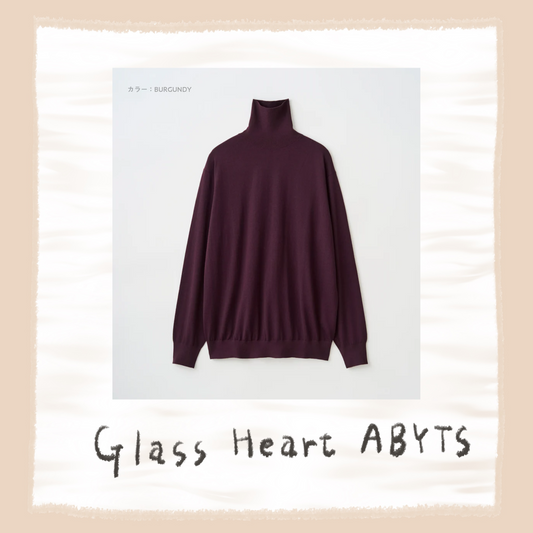 ⬜ Glass Heart x ABYTS - WOOL HIGHNECK KNIT ♪︎ - 【長期預購-12月下旬】