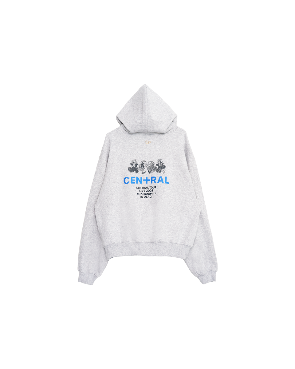 👑🐂 King Gnu - CEN+RAL Tour 2026 - KG IS DEAD HOODIE (GRAY