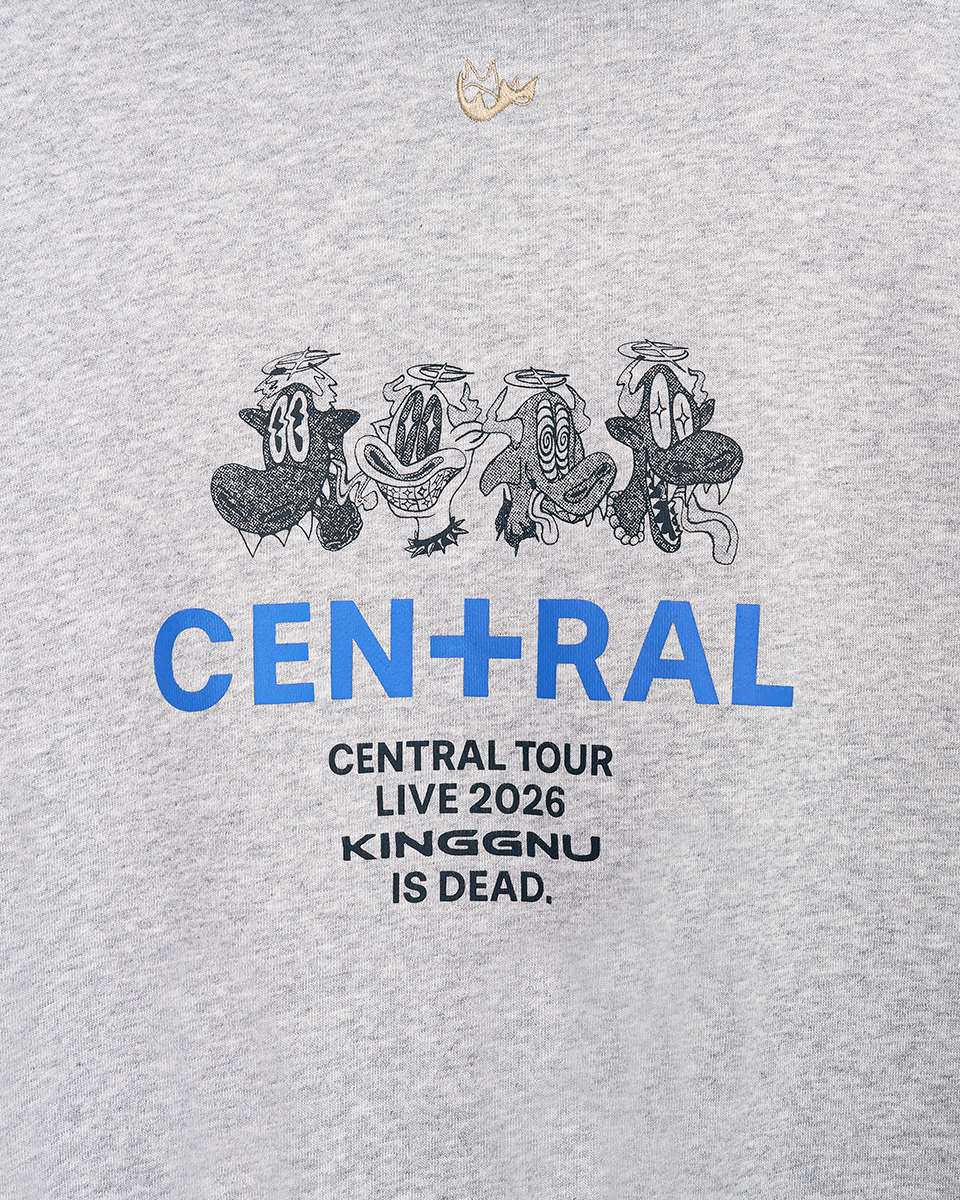 👑🐂 King Gnu - CEN+RAL Tour 2026 - KG IS DEAD HOODIE (GRAY