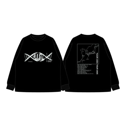 🌪️ 優里 - YUURI ASIA TOUR 2025 - 金屬Logo 長袖T-Shirt ♪︎
