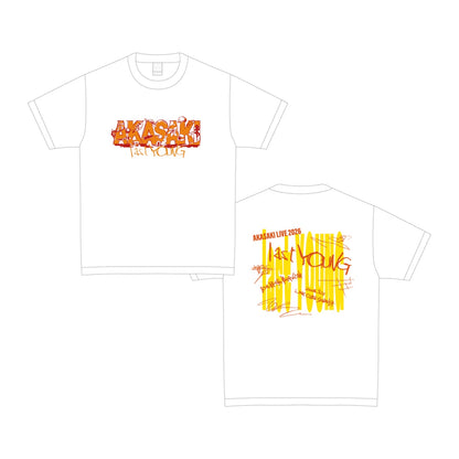 🟥 AKASAKI - 「last YOUNG」 - T-Shirt (白) ♪︎