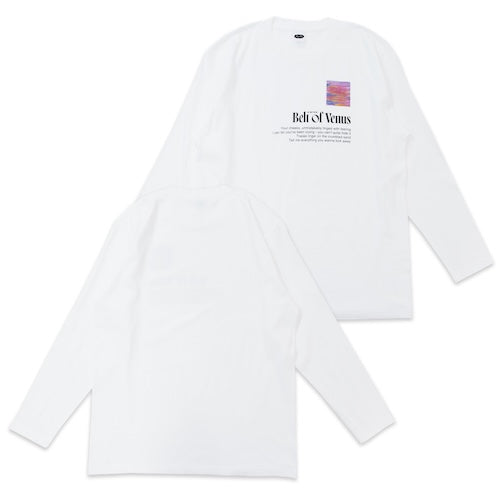 🐬 AIMYON - AIMYON TOUR 2025+ "Heaven's Bakery" - Belt Of Venus Long-sleeve T-shirt/White ♪︎