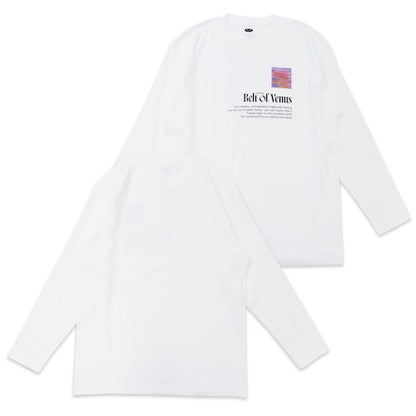 🐬 AIMYON - AIMYON TOUR 2025+ "Heaven's Bakery" - Belt Of Venus Long-sleeve T-shirt/White ♪︎