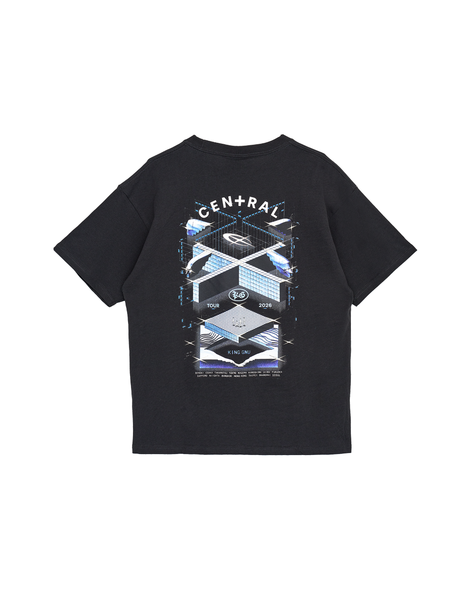 👑🐂 King Gnu - CEN+RAL Tour 2026 - CEN+RAL KEY VISUAL TEE (SUMI BLACK) ♪︎ - 【長期預購-202607】