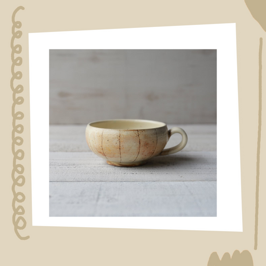 古谷製陶所 - 立鐵線 - 手付丸型湯杯 ♪︎