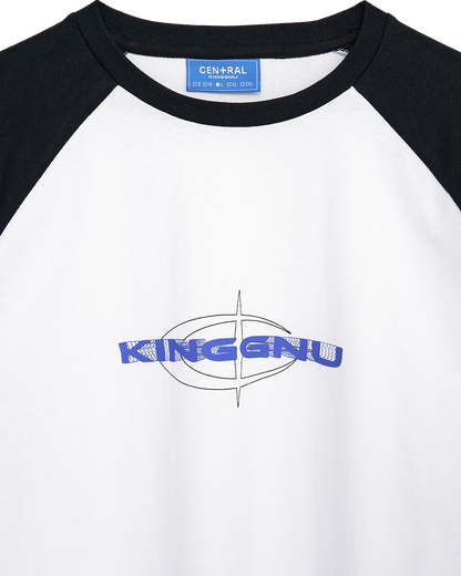👑🐂 King Gnu - CEN+RAL Tour 2026 - KING GNU L/S RAGLAN (WHITE x SUMI BLACK) ♪︎ - 【長期預購-202607】