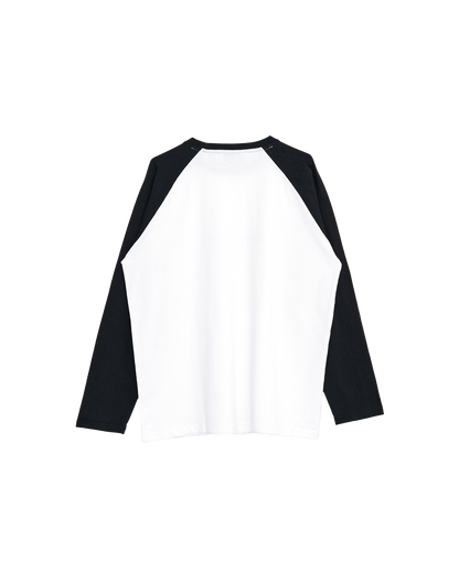 👑🐂 King Gnu - CEN+RAL Tour 2026 - KING GNU L/S RAGLAN (WHITE x SUMI BLACK) ♪︎ - 【長期預購-202607】