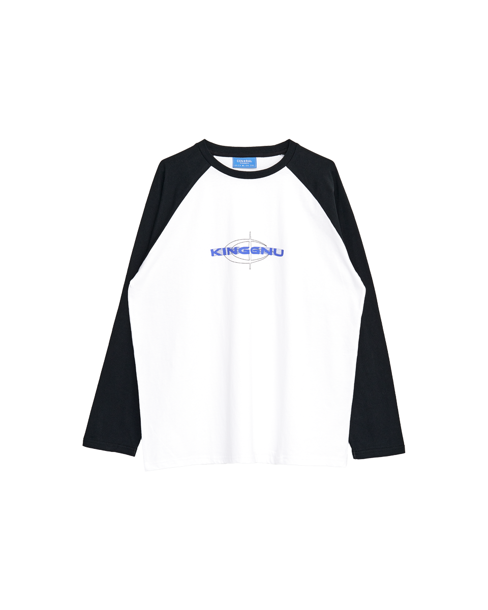 👑🐂 King Gnu - CEN+RAL Tour 2026 - KING GNU L/S RAGLAN (WHITE x SUMI BLACK) ♪︎ - 【長期預購-202607】