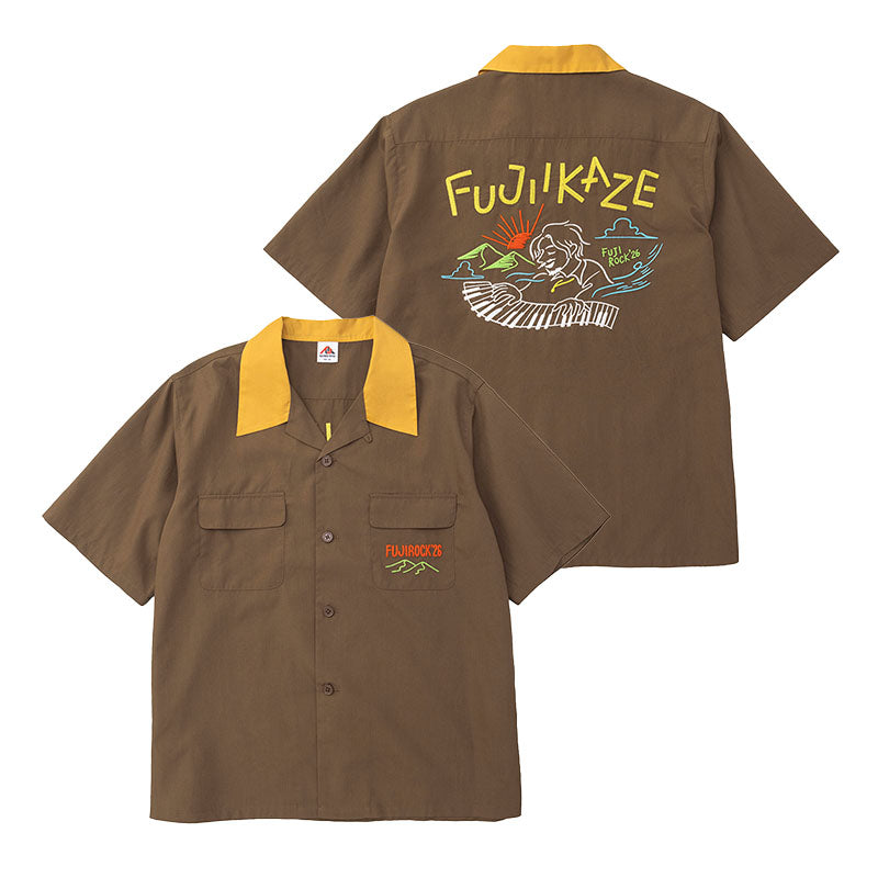 🌾 Fujii Kaze - Fujii Kaze x Fuji Rock '26 - Official Collaboration Shirt (BROWN) ♪︎ - 【中期預購-7月下旬】