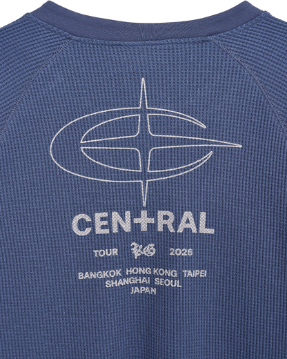 👑🐂 King Gnu - CEN+RAL Tour 2026 - CEN+RAL WUFFLE L/S TEE (BLUE 👑🐂 King Gnu - CEN+RAL Tour 2026 - CEN+RAL WUFFLE L/S TEE (BLUE