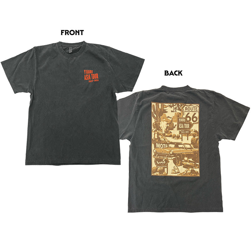 🌪️ 優里 - YUURI ASIA TOUR 2025-26 - Pigment T-shirt ♪︎