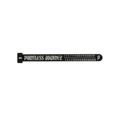 👑🐂 Pointless Journey 常田大希 - 橡膠量尺戒指– 黑色 ♪︎ - 【長期預購-2026/01】
