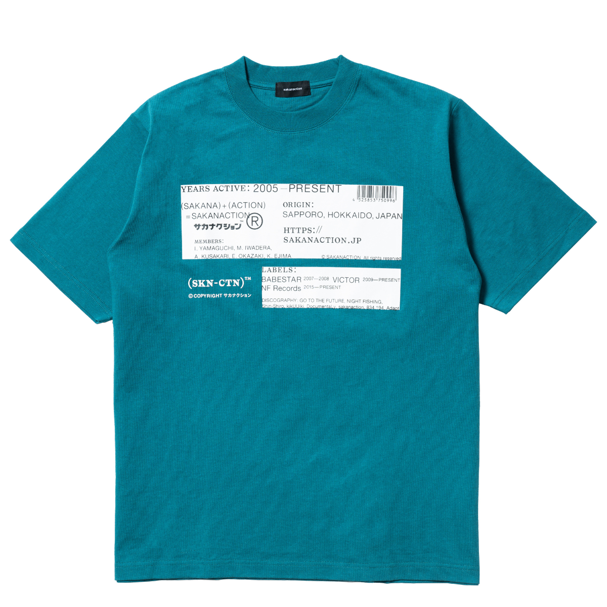 🐟 sakanaction - SAKANACTION 2025 WINTER - (SKN-CTN) TEE WINTER/TEAL BLUE ♪︎