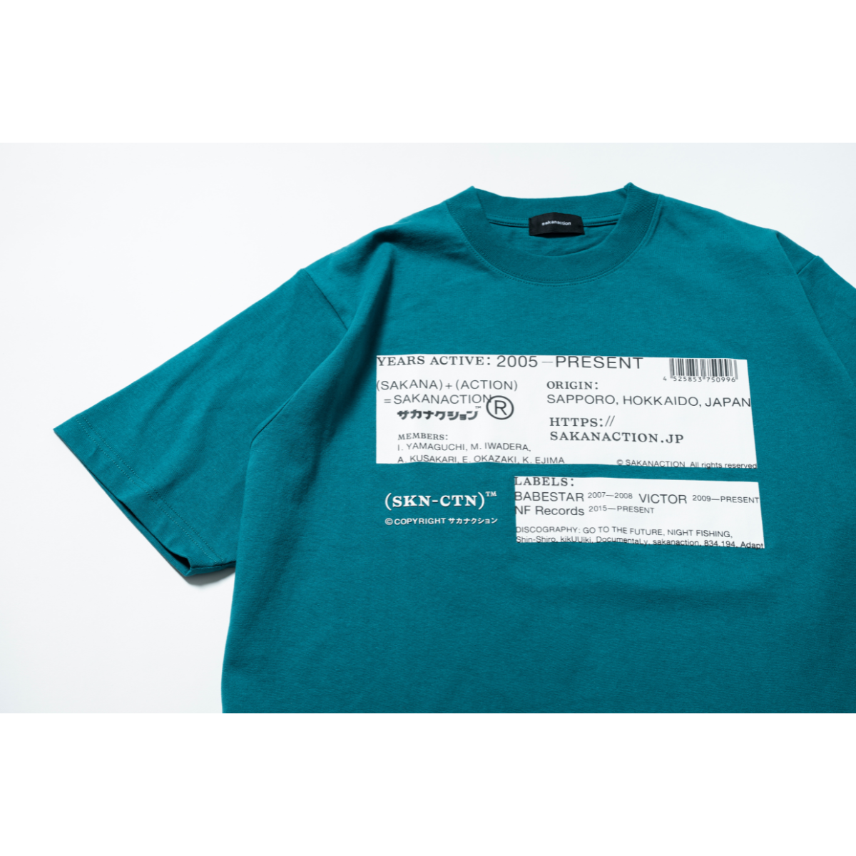 🐟 sakanaction - SAKANACTION 2025 WINTER - (SKN-CTN) TEE WINTER/TEAL BLUE ♪︎