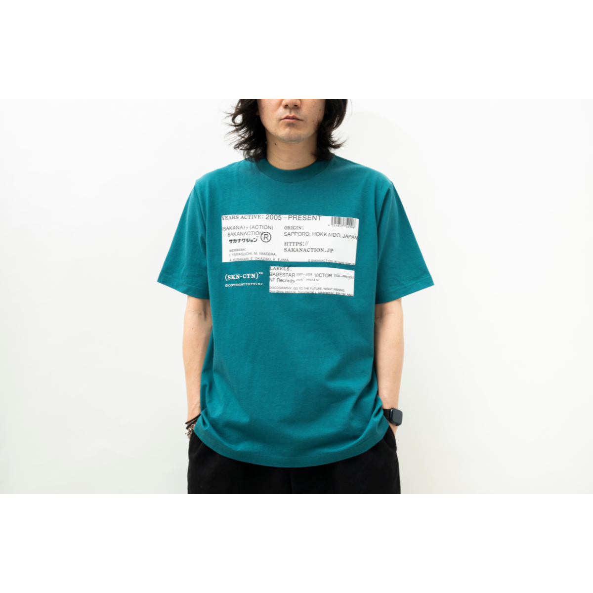 🐟 sakanaction - SAKANACTION 2025 WINTER - (SKN-CTN) TEE WINTER/TEAL BLUE ♪︎