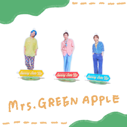 🍏 Mrs. GREEN APPLE - MAGICAL 10 YEARS LANDMARK - 「breakfast」 壓克力立牌鑰匙圈 (3件組) ♪︎ - 【中期預購-12月中旬】