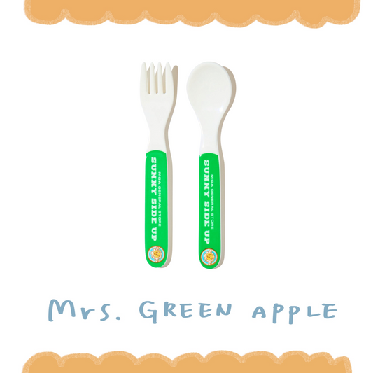 🍏 Mrs. GREEN APPLE - MAGICAL 10 YEARS LANDMARK - 「breakfast」餐具組 / 綠色 ♪︎ - 【中期預購-12月中旬】