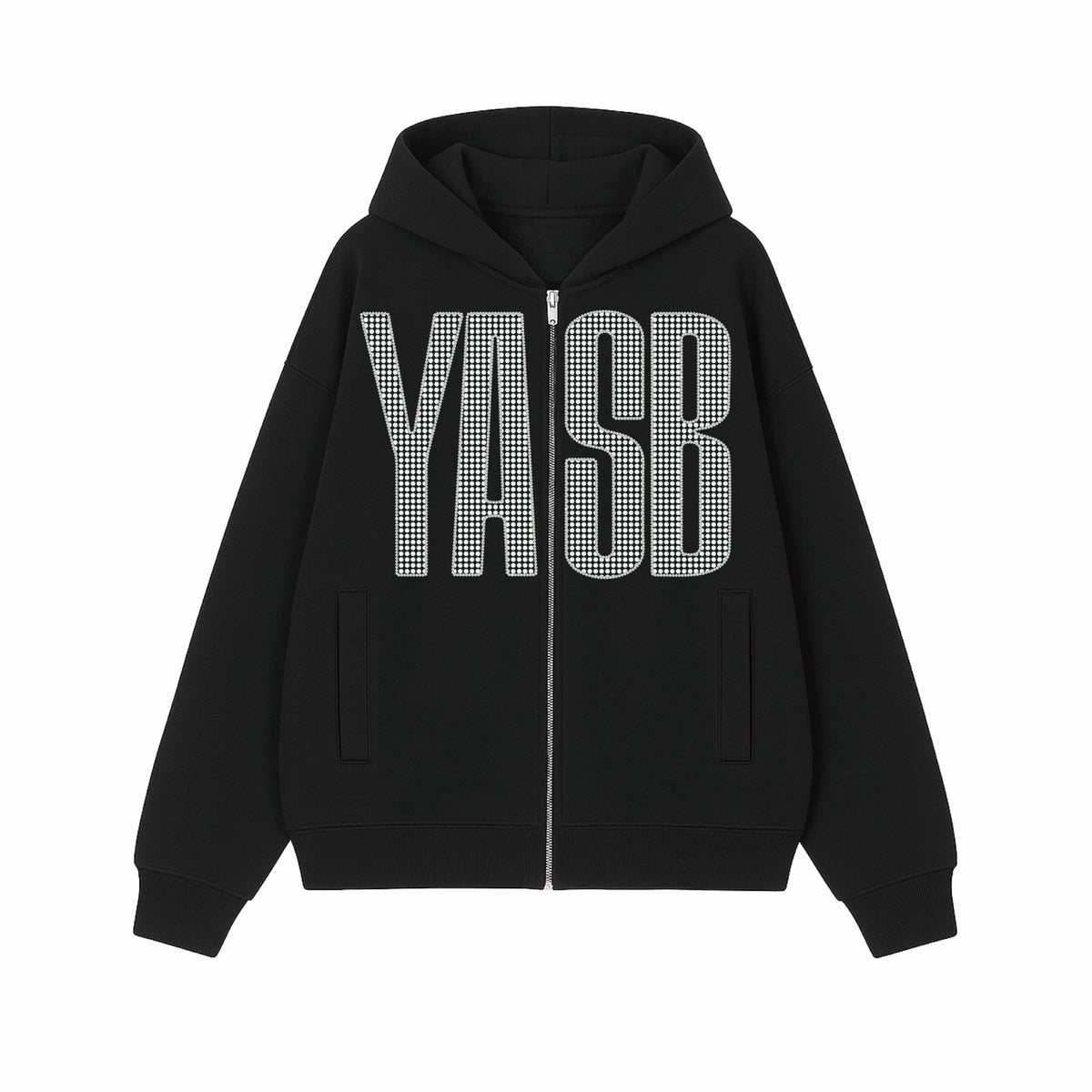 ⭐ YOASOBI - YASB Rhinestone - Logo Zip Hoodie ♪︎ - 【中期預購-12月上旬】 – ワガママ任性屋