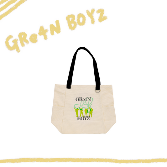 🦷 GRe4N BOYZ - 2025 ❛THE XY❜ 巡迴周邊第1彈 - 提著也好【托特包 自然】 ♪︎