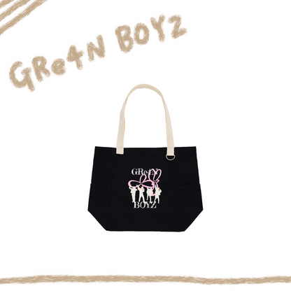 🦷 GRe4N BOYZ - 2025 ❛THE XY❜ 巡迴周邊第1彈 - 掛著也好【托特包 黑】 ♪︎