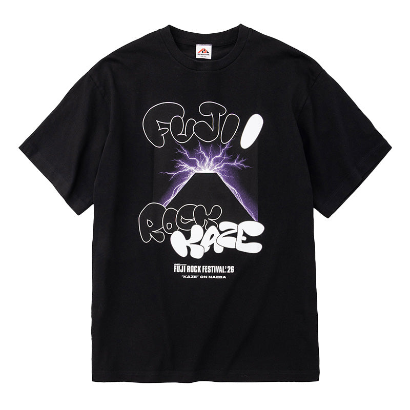 🌾 Fujii Kaze - Fujii Kaze x Fuji Rock '26 - Official Collaboration T-shirt (BLACK) ♪︎ - 【中期預購-7月下旬】