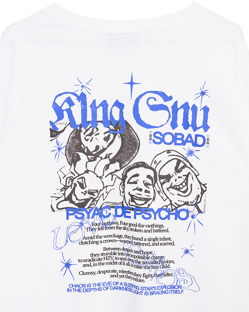 👑🐂 King Gnu - CEN+RAL Tour 2026 - SOBAD L/S TEE (WHITE