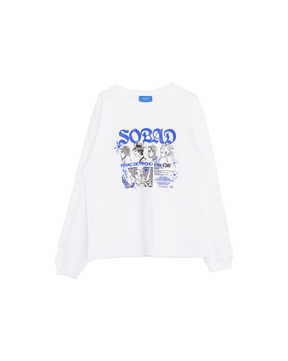 👑🐂 King Gnu - CEN+RAL Tour 2026 - SOBAD L/S TEE (WHITE