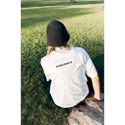 🌾 Fujii Kaze - Fujii Kaze x Fuji Rock '26 - Official Collaboration T-shirt (WHITE) ♪︎ - 【中期預購-7月下旬】