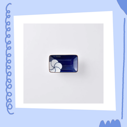 白山陶器 - 輪梅 - 角碟 ♪︎