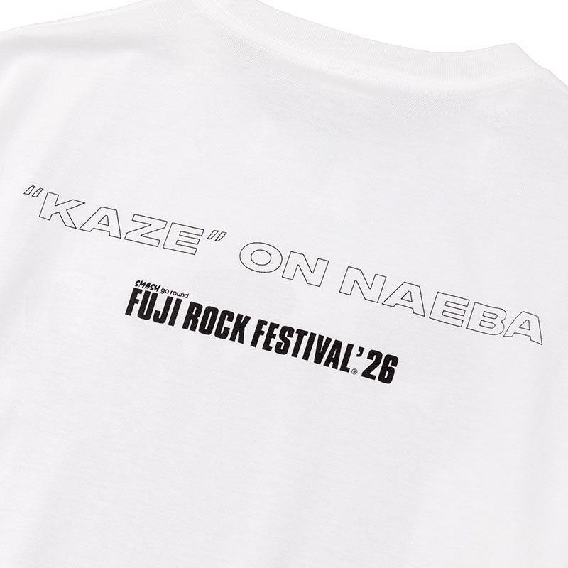 🌾 Fujii Kaze - Fujii Kaze x Fuji Rock '26 - Official Collaboration T-shirt (WHITE) ♪︎ - 【中期預購-7月下旬】