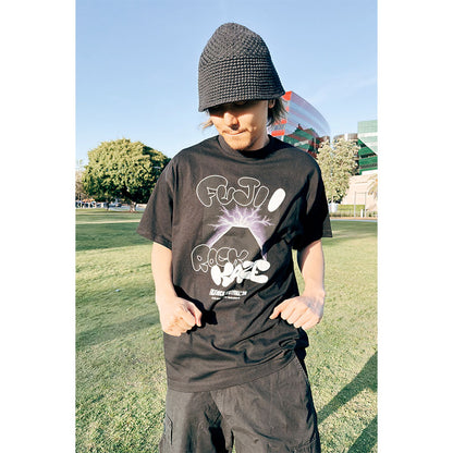 🌾 Fujii Kaze - Fujii Kaze x Fuji Rock '26 - Official Collaboration T-shirt (BLACK) ♪︎ - 【中期預購-7月下旬】