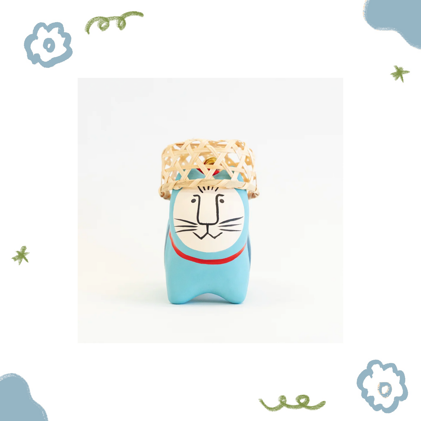 Lisa Larson - 會津張子(福島縣) × Lisa Larson - Lisa Larson的貓張子 (Misse・Blue) ♪︎