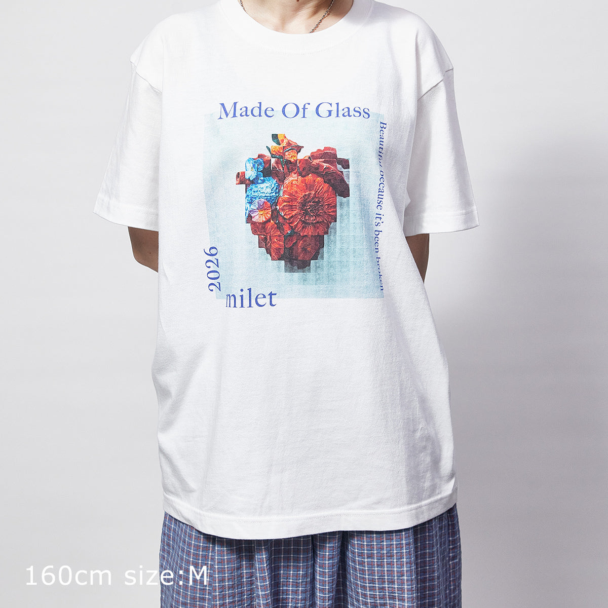 🎈 milet - milet live tour “Made of Glass” - Made of Glass ～Flower Heart～ T-shirt ♪︎