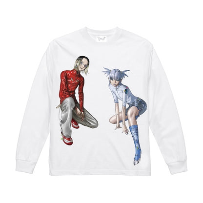 ⭐ YOASOBI - Long Sleeve Tee (White) ♪︎