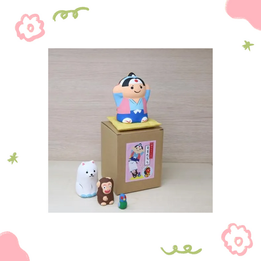 一千乃 - 和紙工藝俄羅斯娃娃 - 桃太郎 ♪