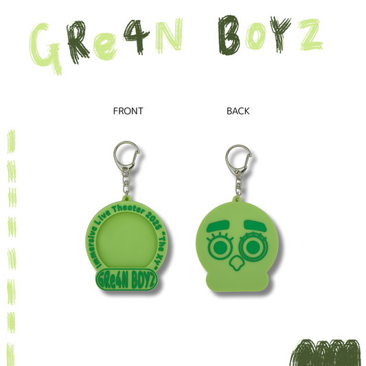 🦷 GRe4N BOYZ - 2025 ❛THE XY❜ 巡迴周邊第1彈 - 夢鑰匙圈【徽章鑰匙圈 綠】 ♪︎