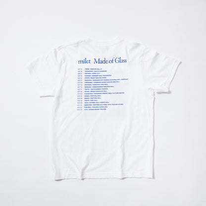 🎈 milet - milet live tour “Made of Glass” - Made of Glass T-shirt　WHITE ♪︎