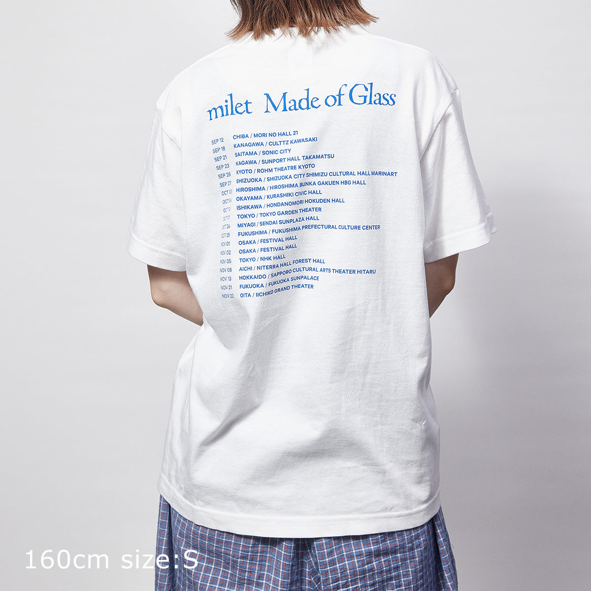 🎈 milet - milet live tour “Made of Glass” - Made of Glass T-shirt　WHITE ♪︎