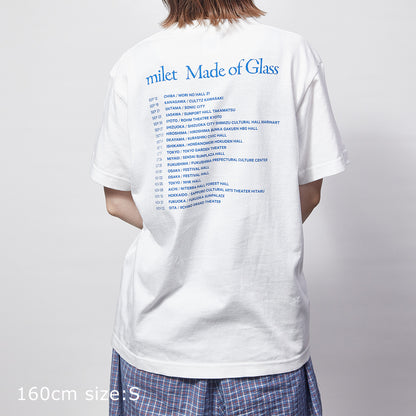 🎈 milet - milet live tour “Made of Glass” - Made of Glass T-shirt　WHITE ♪︎