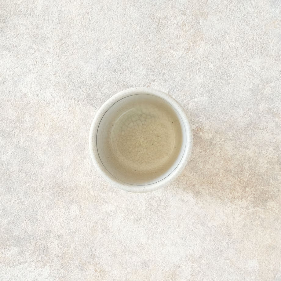 喜多窯霞仙 - 繪瀨戶 - 陶胎染付豬口杯 ♪︎