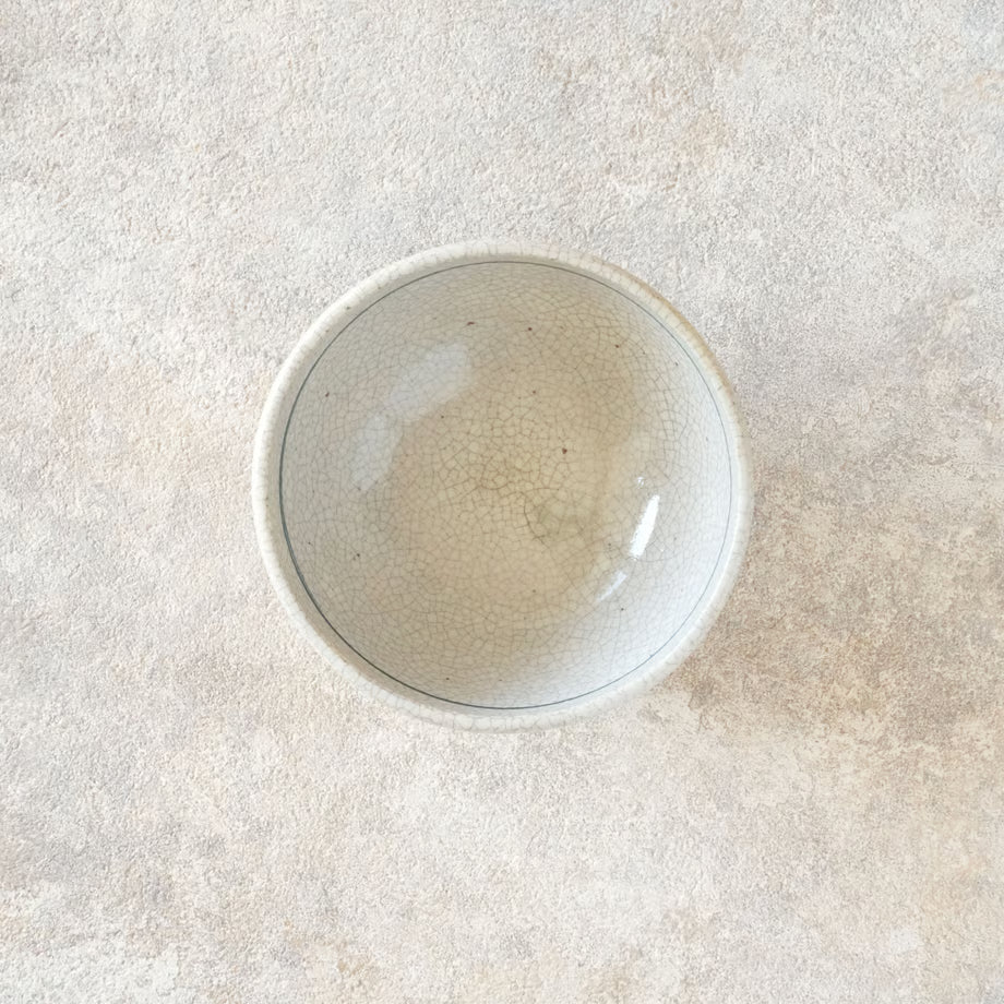 喜多窯霞仙 - 繪瀨戶 - 陶胎染付飯碗 ♪︎