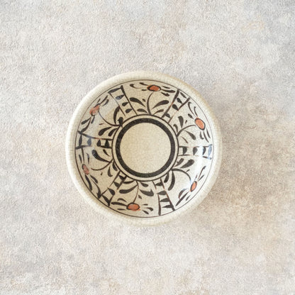 喜多窯霞仙 - 繪瀨戶 - 赤繪玉緣鉢5寸 ♪︎