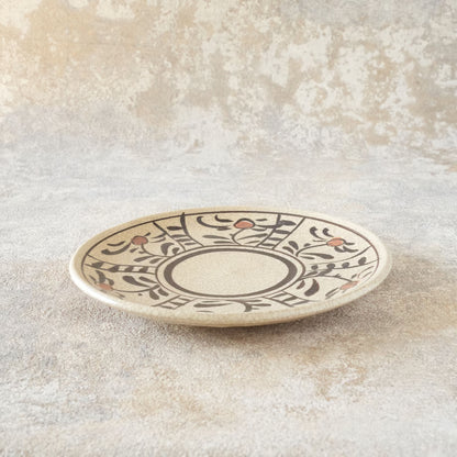 喜多窯霞仙 - 繪瀨戶 - 赤繪6寸盤 ♪︎