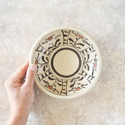 喜多窯霞仙 - 繪瀨戶 - 赤繪玉緣鉢6寸 ♪︎