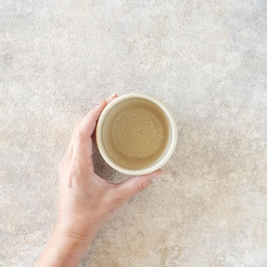 喜多窯霞仙 - 繪瀨戶 - 赤繪豬口杯 ♪︎