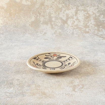 喜多窯霞仙 - 繪瀨戶 - 赤繪4寸盤 ♪︎