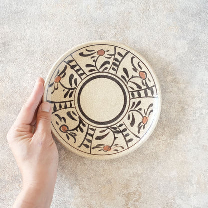 喜多窯霞仙 - 繪瀨戶 - 赤繪6寸盤 ♪︎